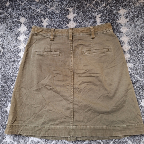 Anthropologie Pilcro and the Letterpress Olive Cargo Utility Skirt 4 - Picture 4 of 11